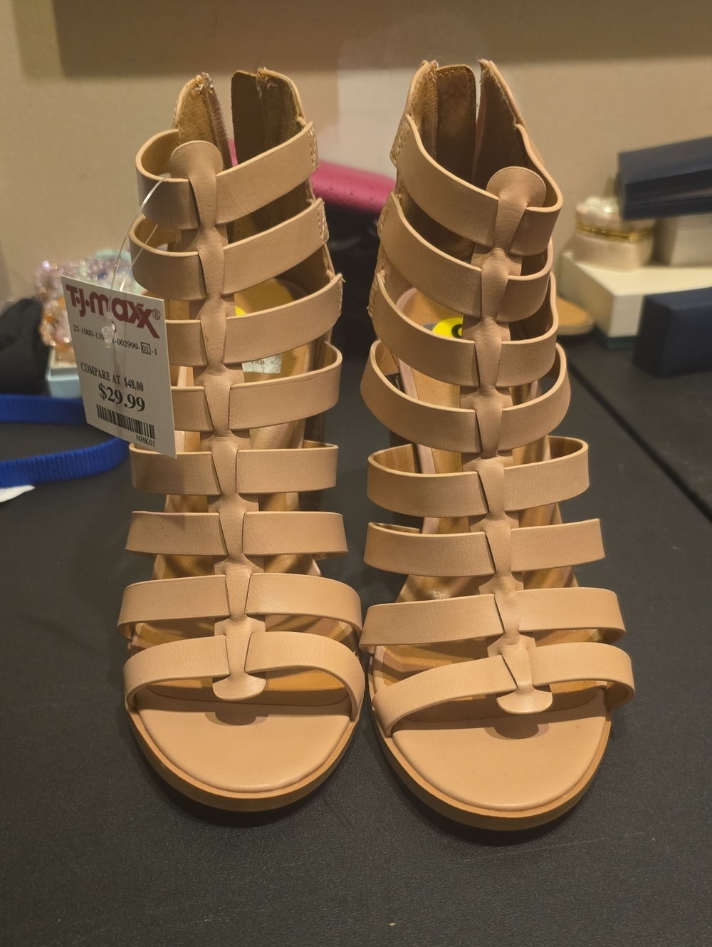 DV by Dolce Vita Nude Strappy Gladiator Heels
